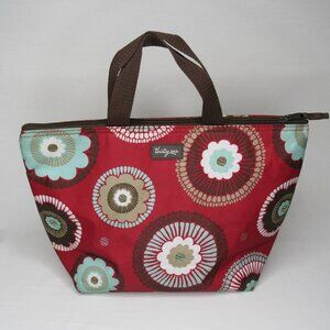 Thirty-One Red Medallion St. Andrews Garden Insulated Lunch Tote